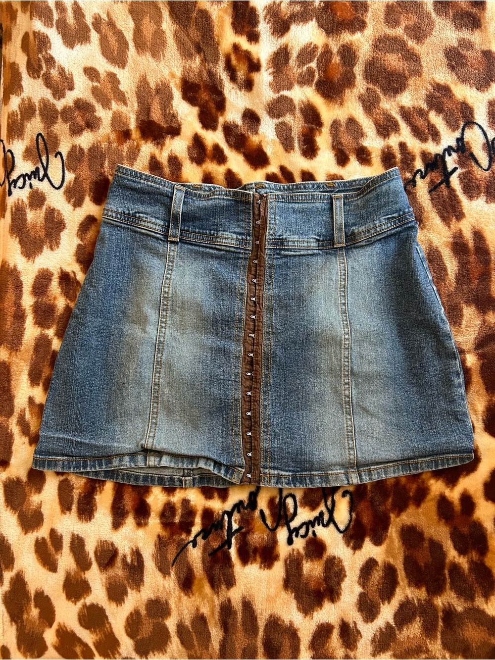 Denim Mini Skirt